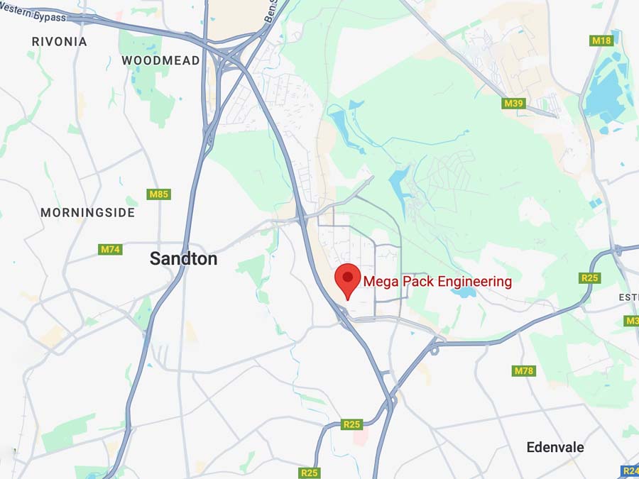 Map to Mega Pack Engineering